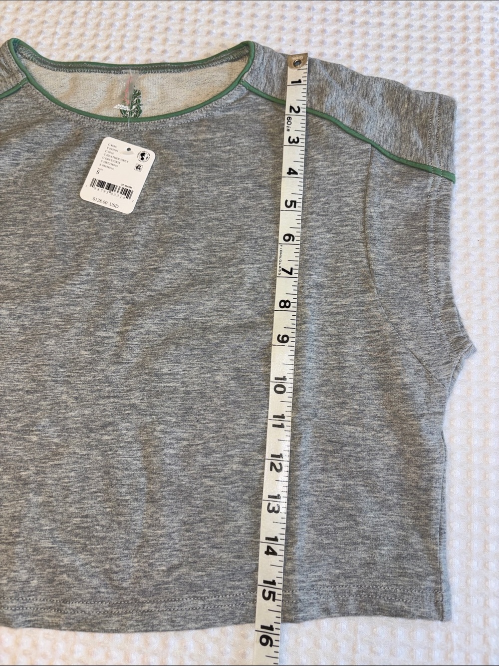 NEW SET! Free People Movement HOME BASE Cap-Sleeve Top Skirt Set GRAY Size SMALL - Picture 8 of 16